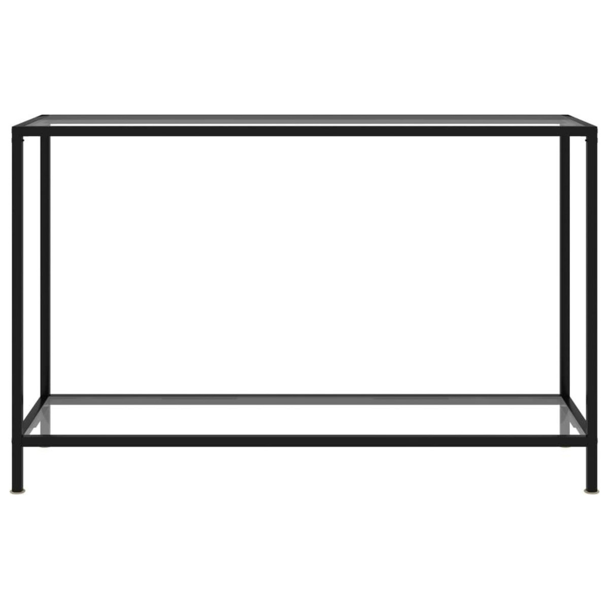 VIDAXL Table console Transparent 120x35x75 cm Verre trempe