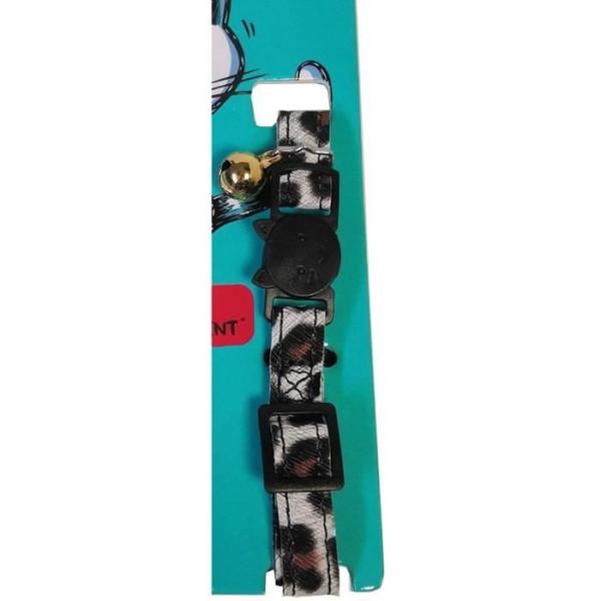 Voir la diapositive 4 : MARKET24 Collier pour chat - aime - savane - fleurs multicolores, grelot vert