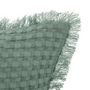 Voir la diapositive 3 : ATMOSPHERA Coussin Nid d'Abeille  Widdy  45x45cm Vert Céladon