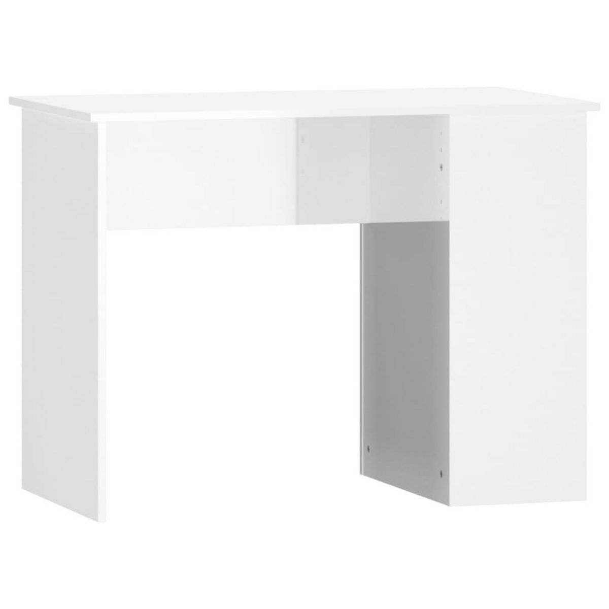 VIDAXL Bureau Blanc brillant 100x55x75 cm Bois d'ingenierie