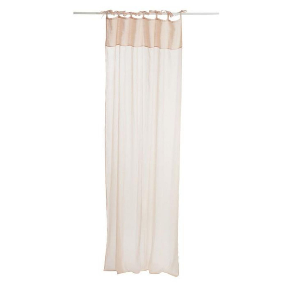 Paris Prix Rideau Voilage  Faded  140x290cm Rose Saumon