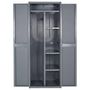 Voir la diapositive 4 : VIDAXL Armoire de rangement de jardin gris 65x45x172 cm PP rotin