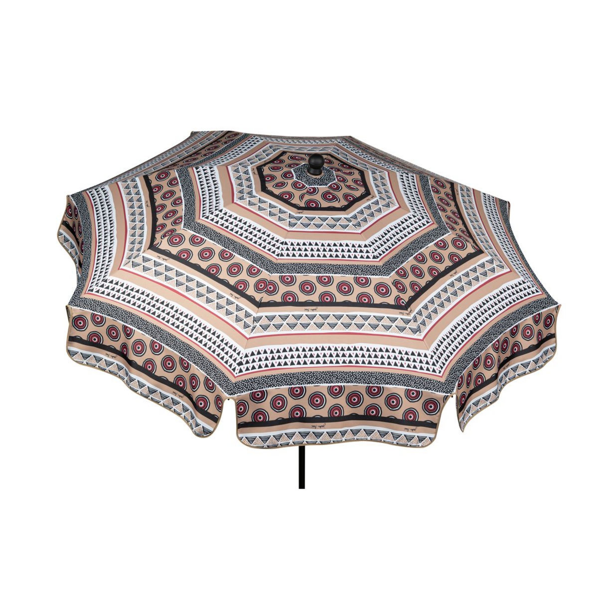 Jardin Privé Parasol rond 240cm noir OKAVANGO