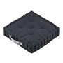 Voir la diapositive 1 : STOF Coussin de sol 45x45x10cm gris anthracite 100% coton