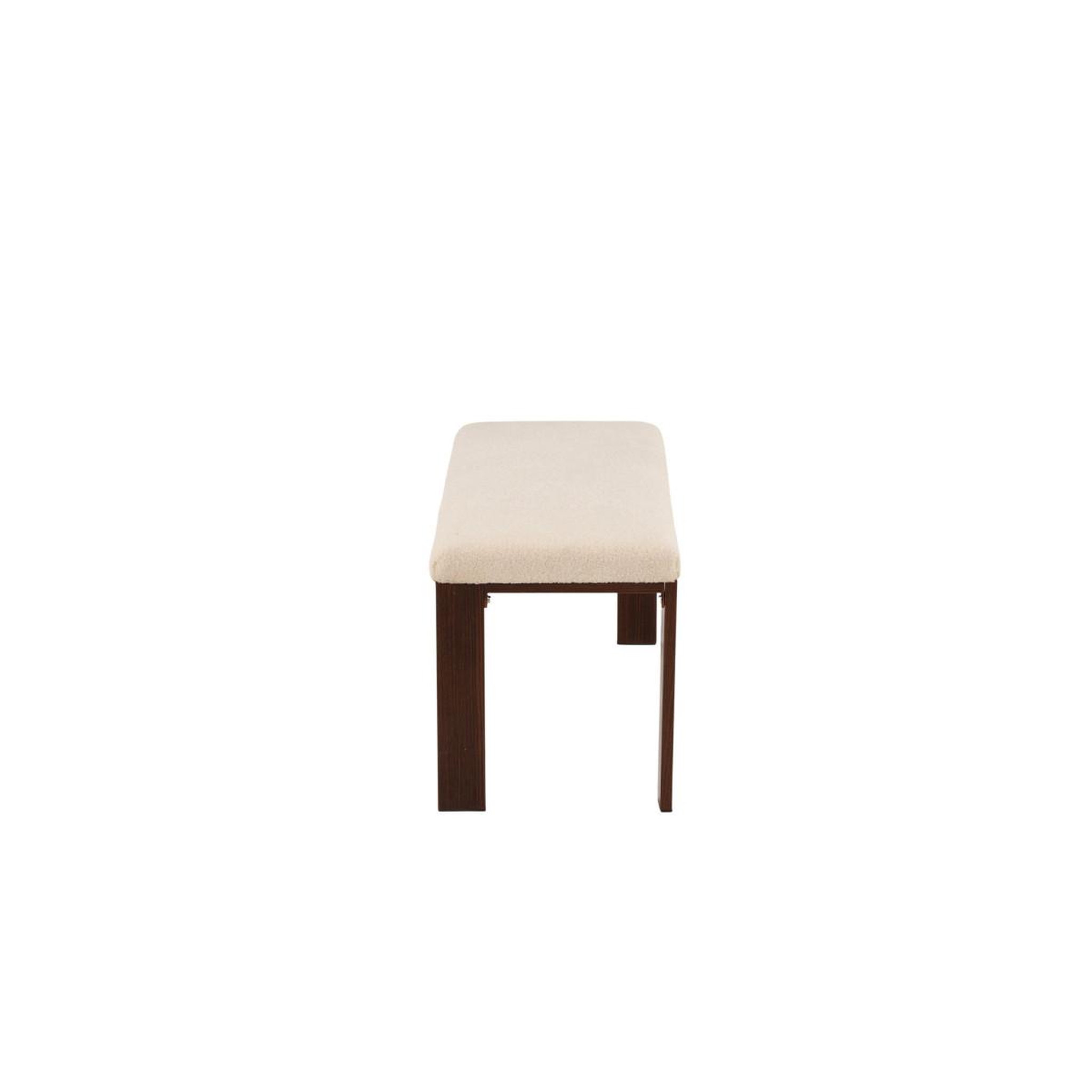 Voir la diapositive 4 : Paris Prix Banc en tissu polaire  chester  120cm blanc