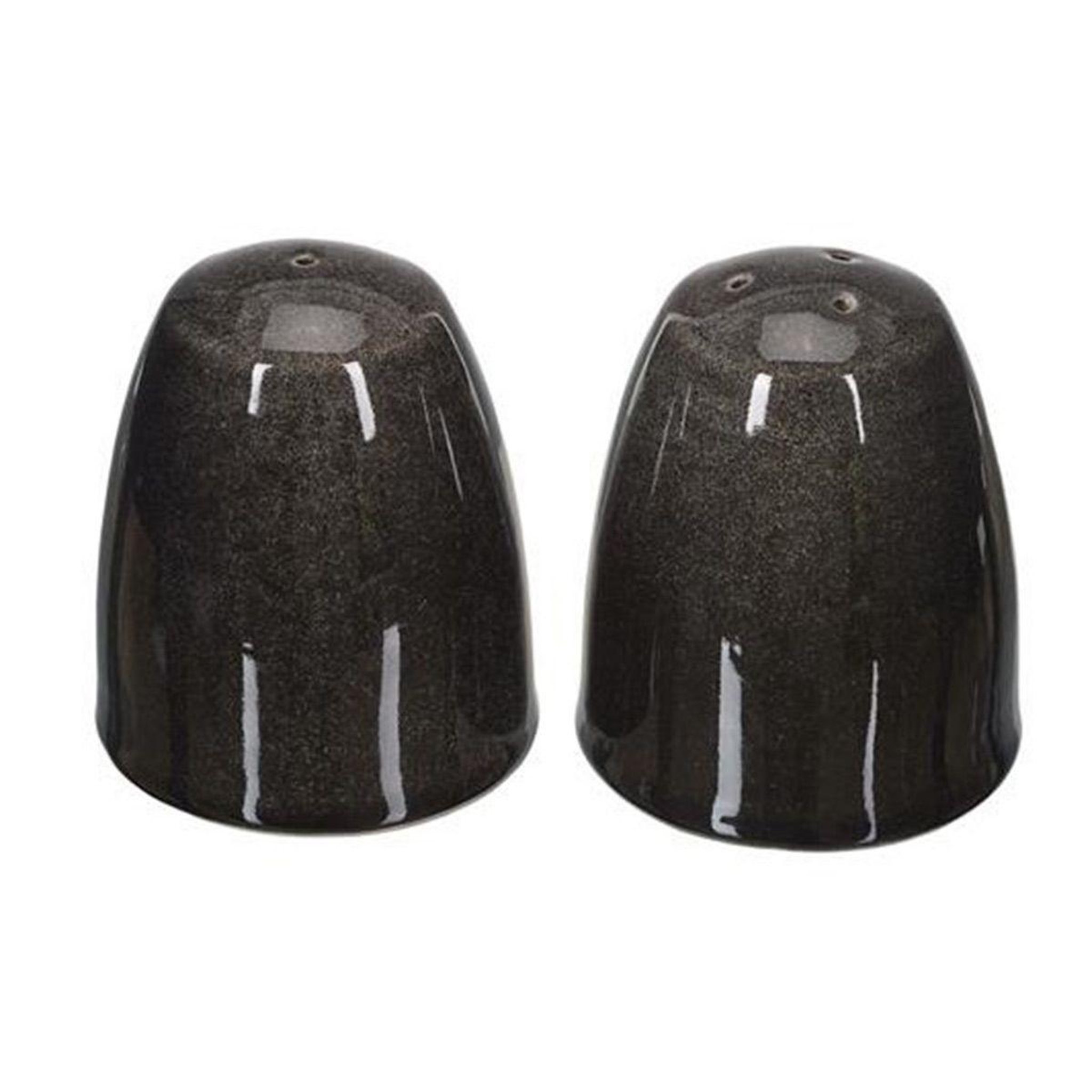 Voir la diapositive 1 : The Home Deco Factory Lot salière & poivrière  duo  10cm noir