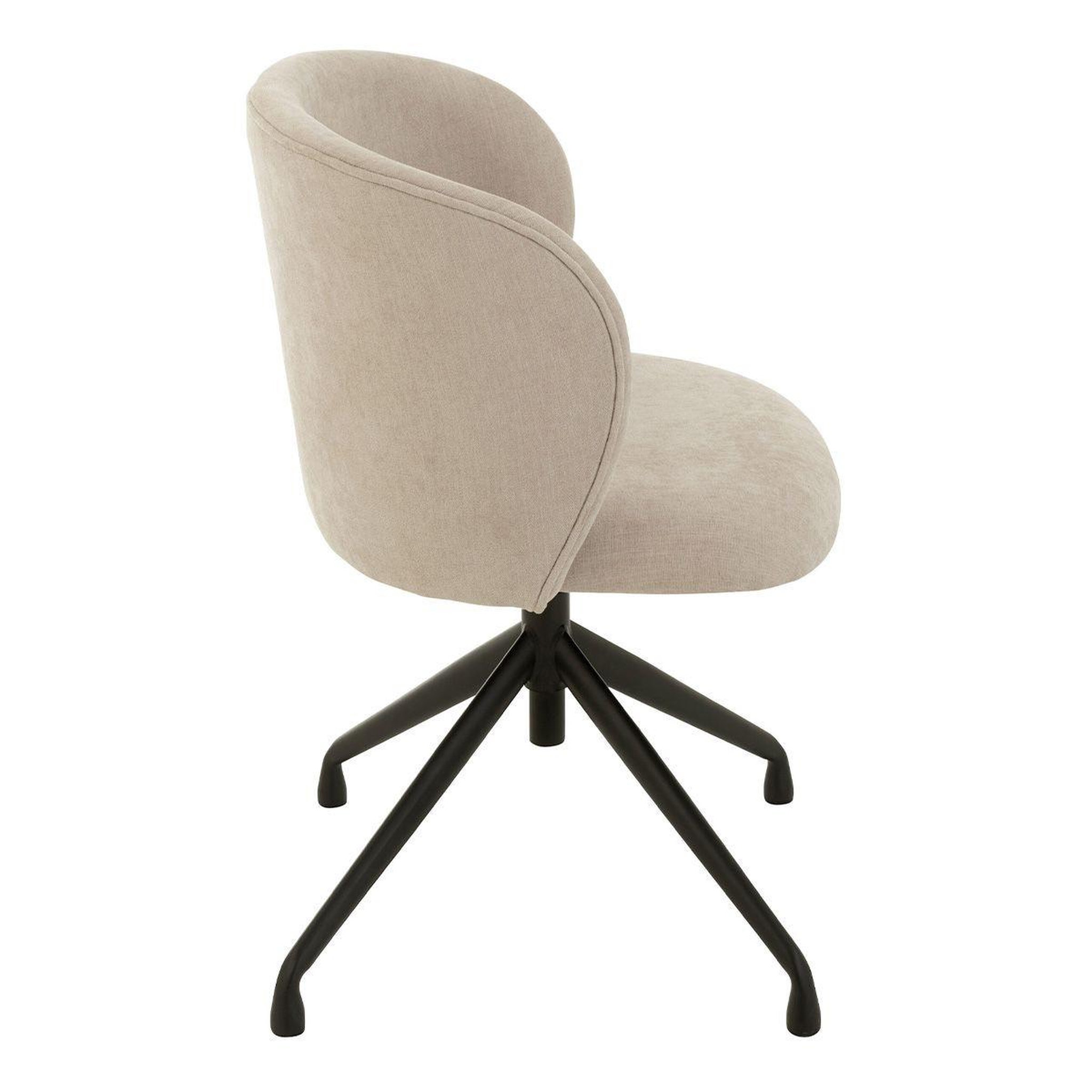 Voir la diapositive 3 : J-LINE Chaise pivotante design  gena  56cm beige