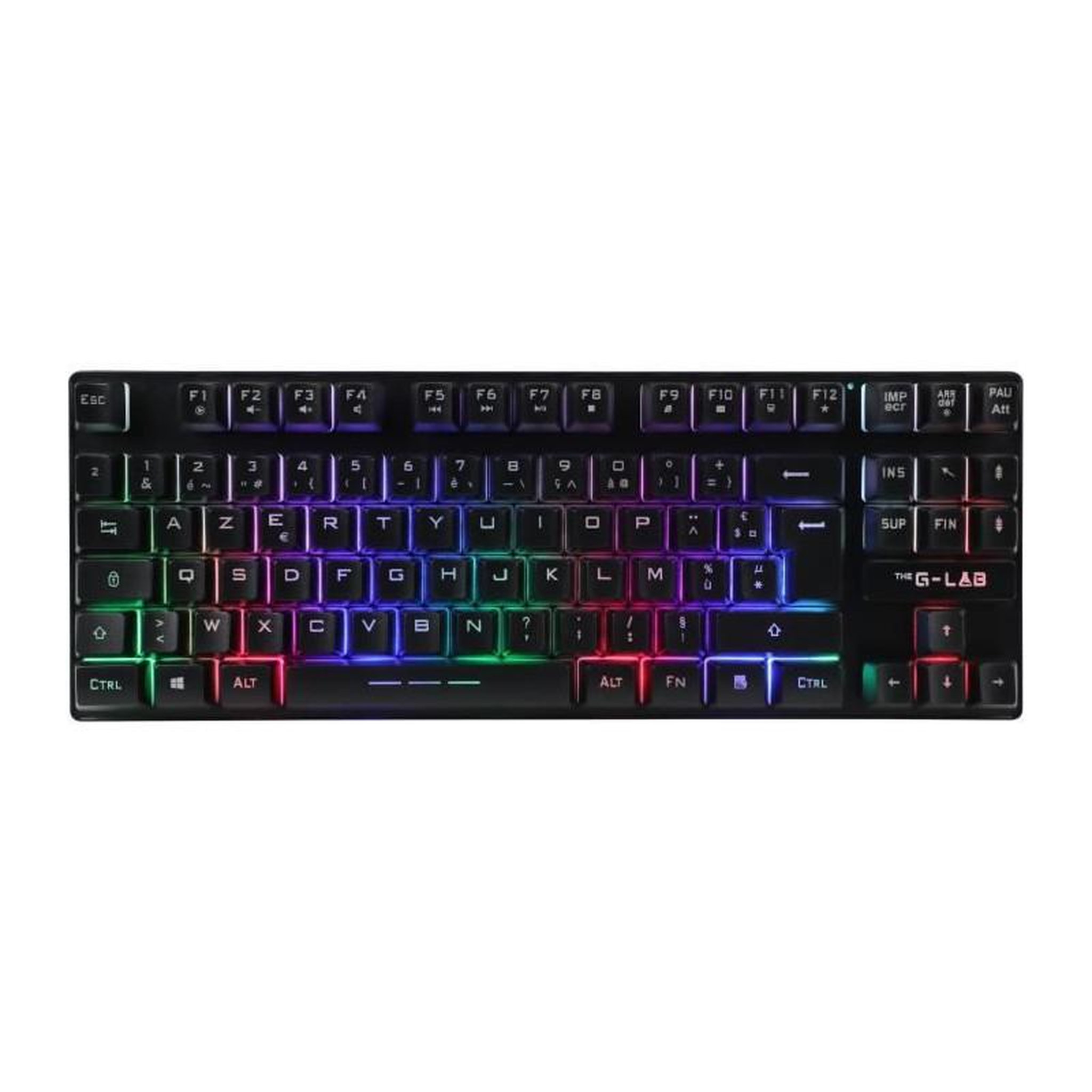 Voir la diapositive 3 : THE G-LAB Clavier Gamer - The G-Lab - KEYZ CAESIUM TKL WIRELESS - sans fil - azerty - Noir