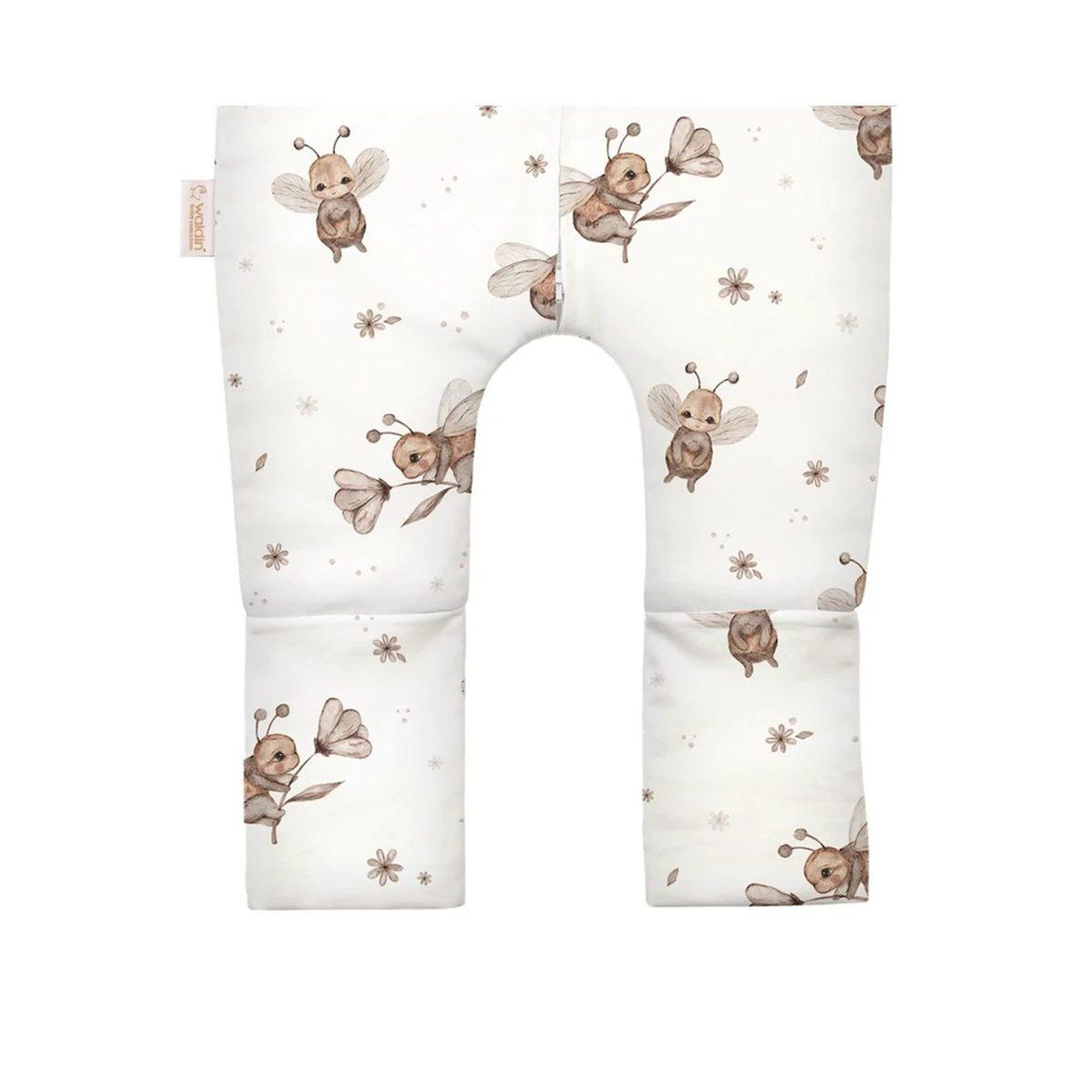 Voir la diapositive 3 : WALDIN Gigoteuse à jambes en coton 2,5 TOG - taille S (1-2 ans) - motif abeilles, blanc