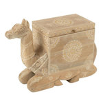 Paris Prix Coffre Chameau en Bois  Perle du Sahara  69cm Naturel