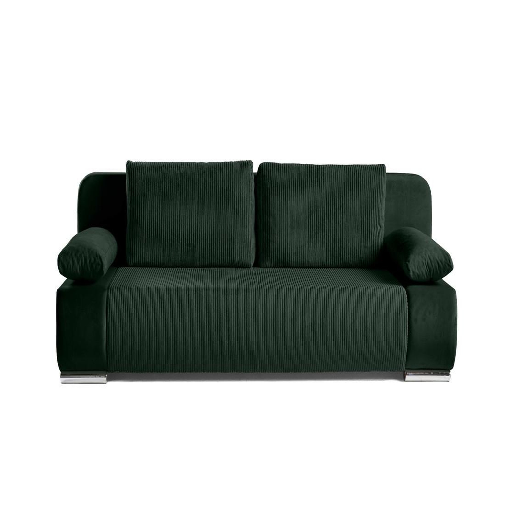 Voir la diapositive 1 : BEST MOBILIER Elio - canapé 3 places convertible - avec coffre - en velours et velours côtelé