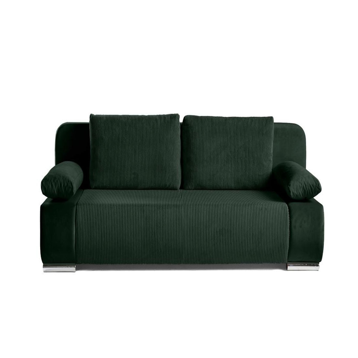 BEST MOBILIER Elio - canapé 3 places convertible - avec coffre - en velours et velours côtelé