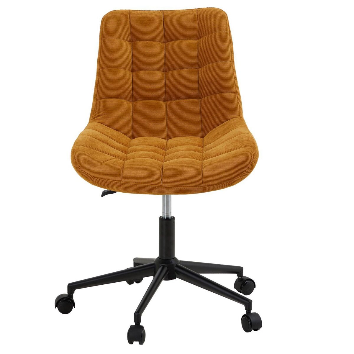 IDIMEX Chaise de bureau VASILO en velours côtelé