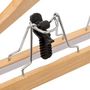 Voir la diapositive 3 : FIVE Cintre en Bois  Costume  44cm Naturel
