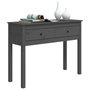 Voir la diapositive 4 : VIDAXL Table console Gris 100x35x75 cm Bois massif de pin