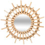 Voir la diapositive 3 : ATMOSPHERA Lot de 3 Miroirs Muraux Rotin  Soleil  28cm Beige