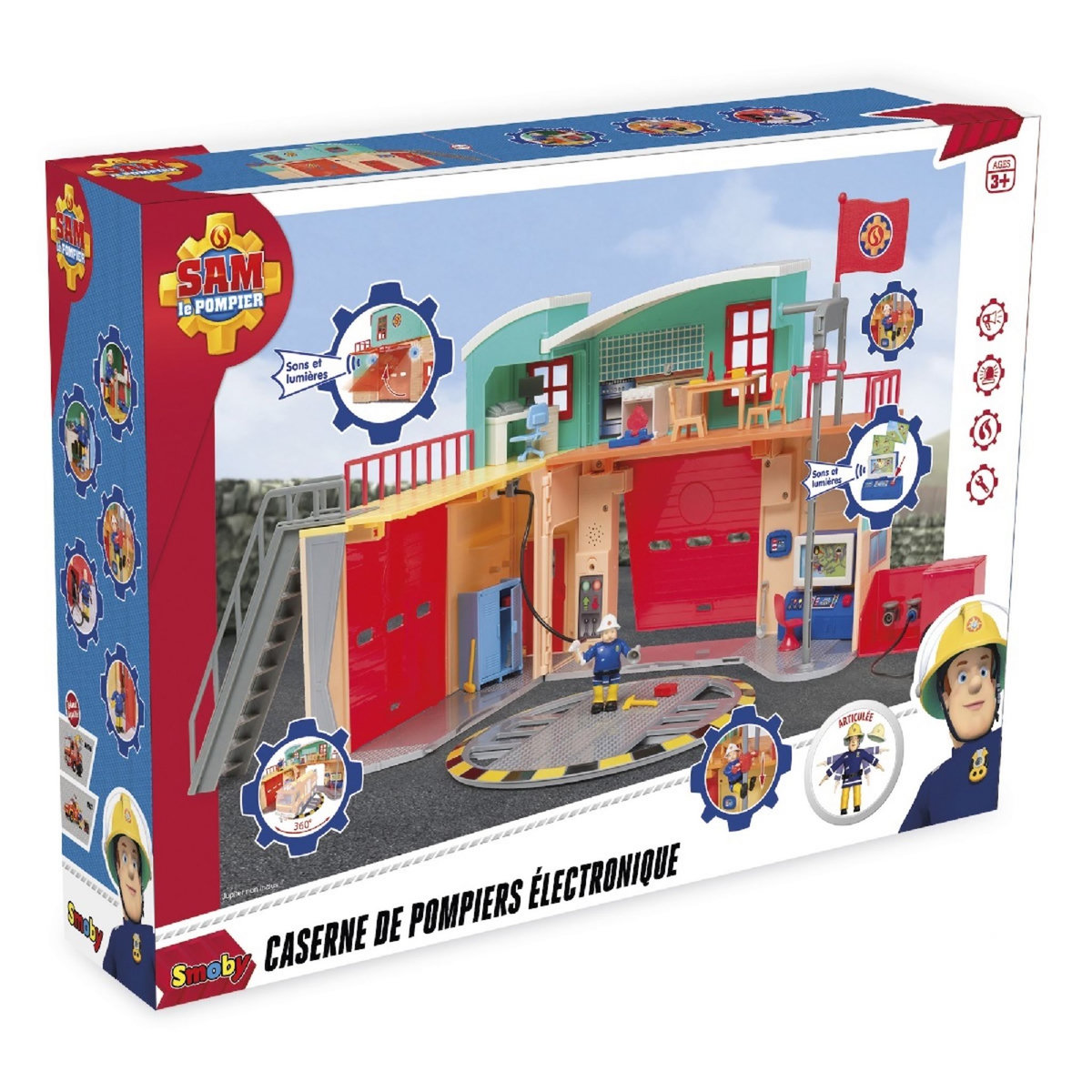 SMOBY La caserne de pompier Pontypandy - Sam le Pompier