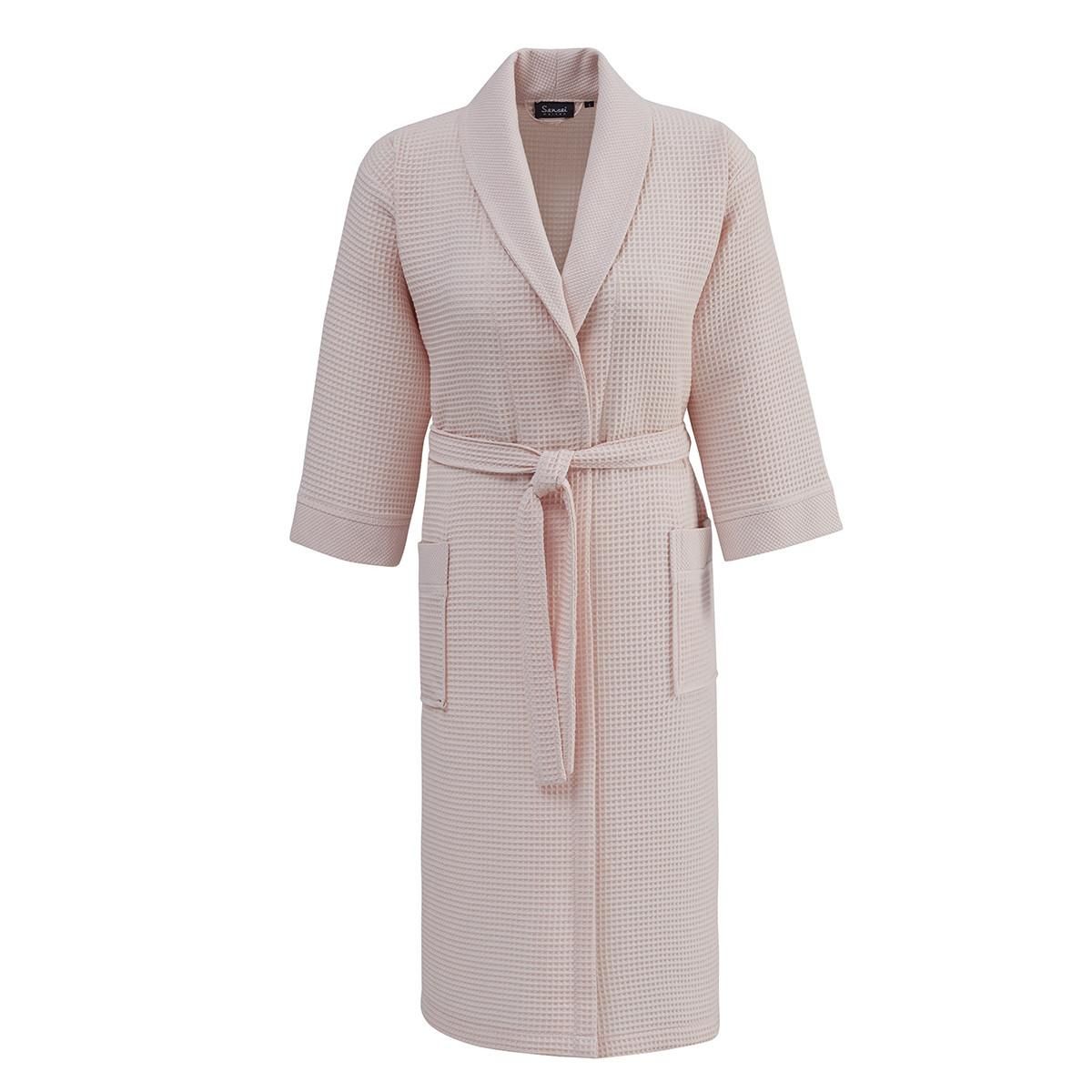 Sensei Maison Peignoir mixte nid d'abeille SPA COL CHÂLE