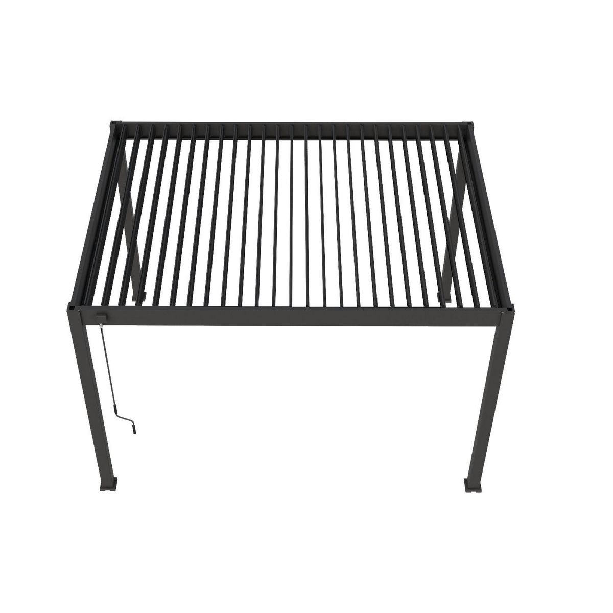 OMBREA Pergola Bioclimatique autoportée 3X4 m - Aluminium - Anthracite - VS OMBREA®