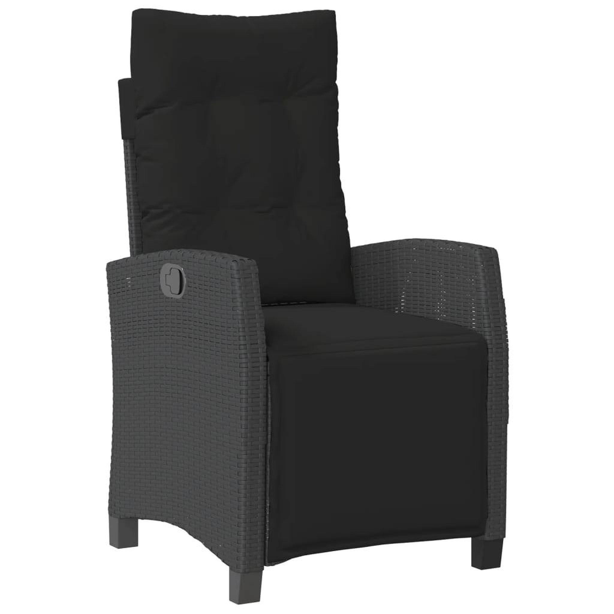 Voir la diapositive 3 : VIDAXL Ensemble a manger de jardin avec coussins 3 pcs Noir