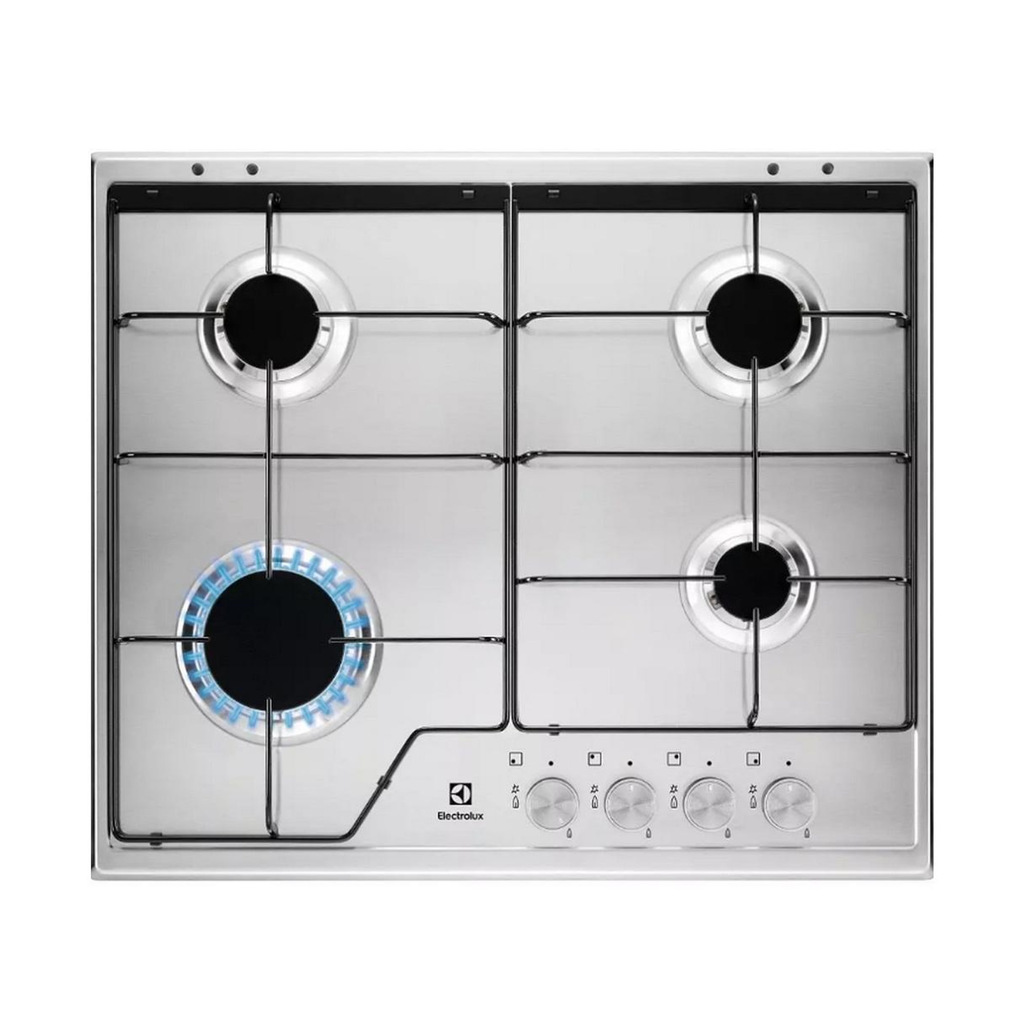 ELECTROLUX Table de cuisson à gaz 60cm 4 feux - kgs6424sx