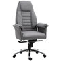 Voir la diapositive 1 : VINSETTO Fauteuil de bureau ergonomique hauteur réglable roulettes pivotantes 68 x 72 x 118-128 cm gris
