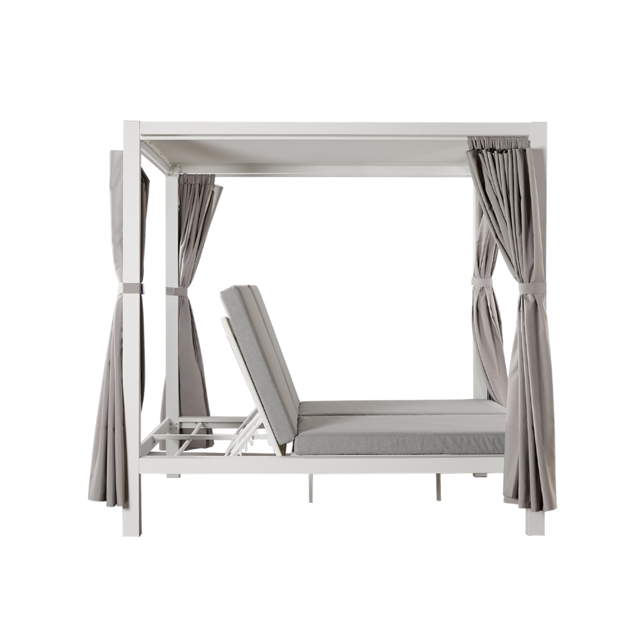 CONCEPT USINE Lit de jardin 2 places gris cordoue