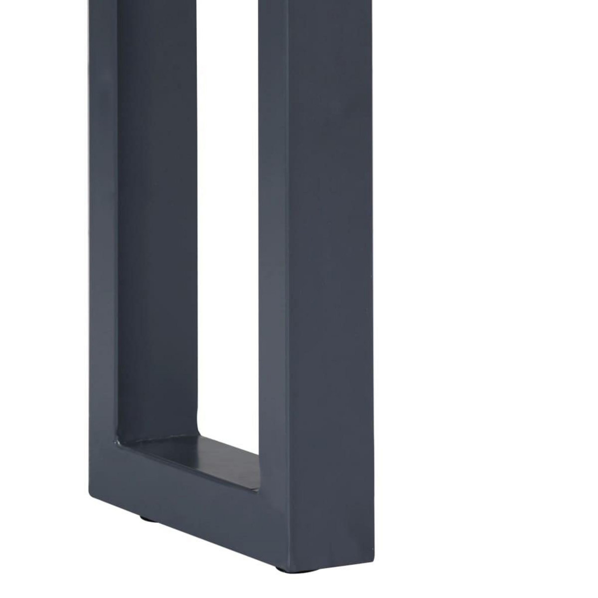 VIDAXL Table console Gris 115 x 35 x 76 cm Bois d'acacia massif et fer