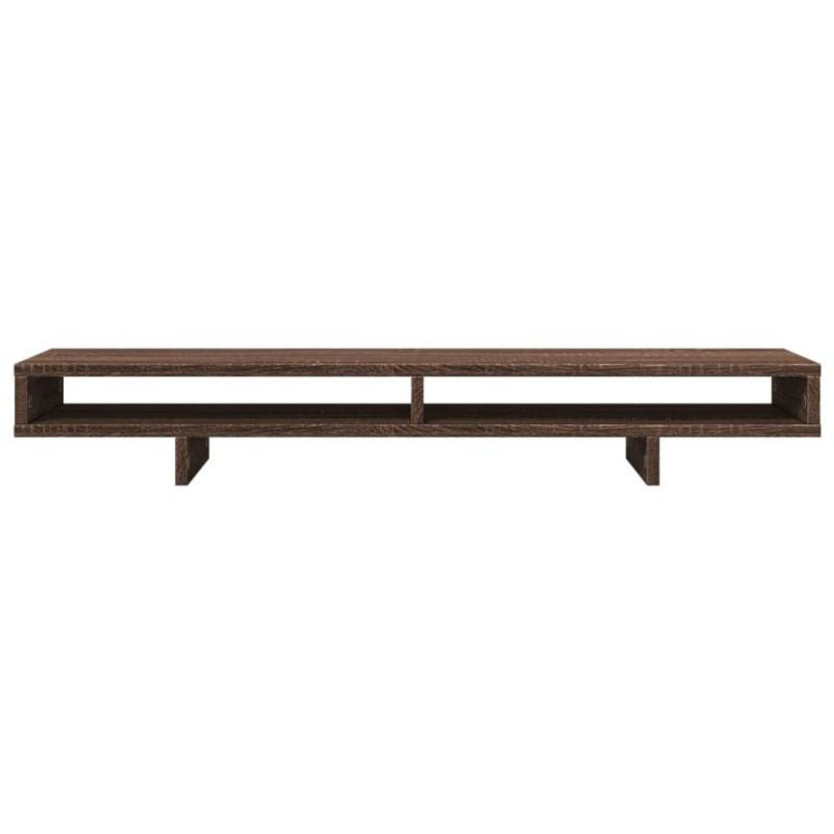 VIDAXL Support de moniteur chêne marron 100x27x15 cm bois d ingénierie