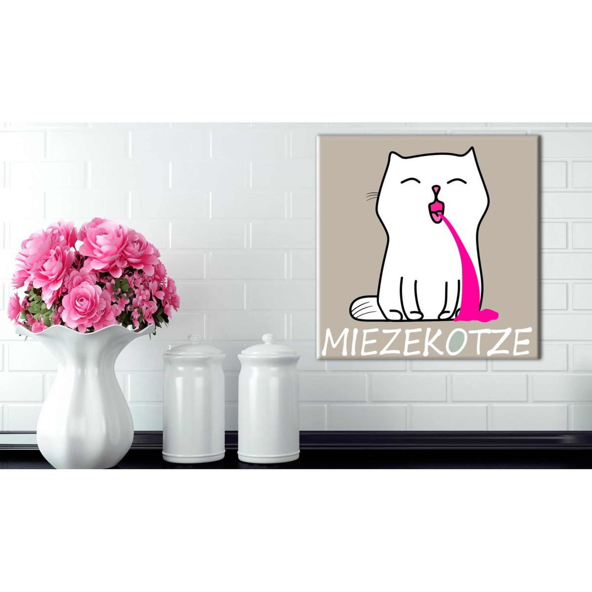 Voir la diapositive 2 : Paris Prix Tableau imprimé  miezekotze  40x40cm