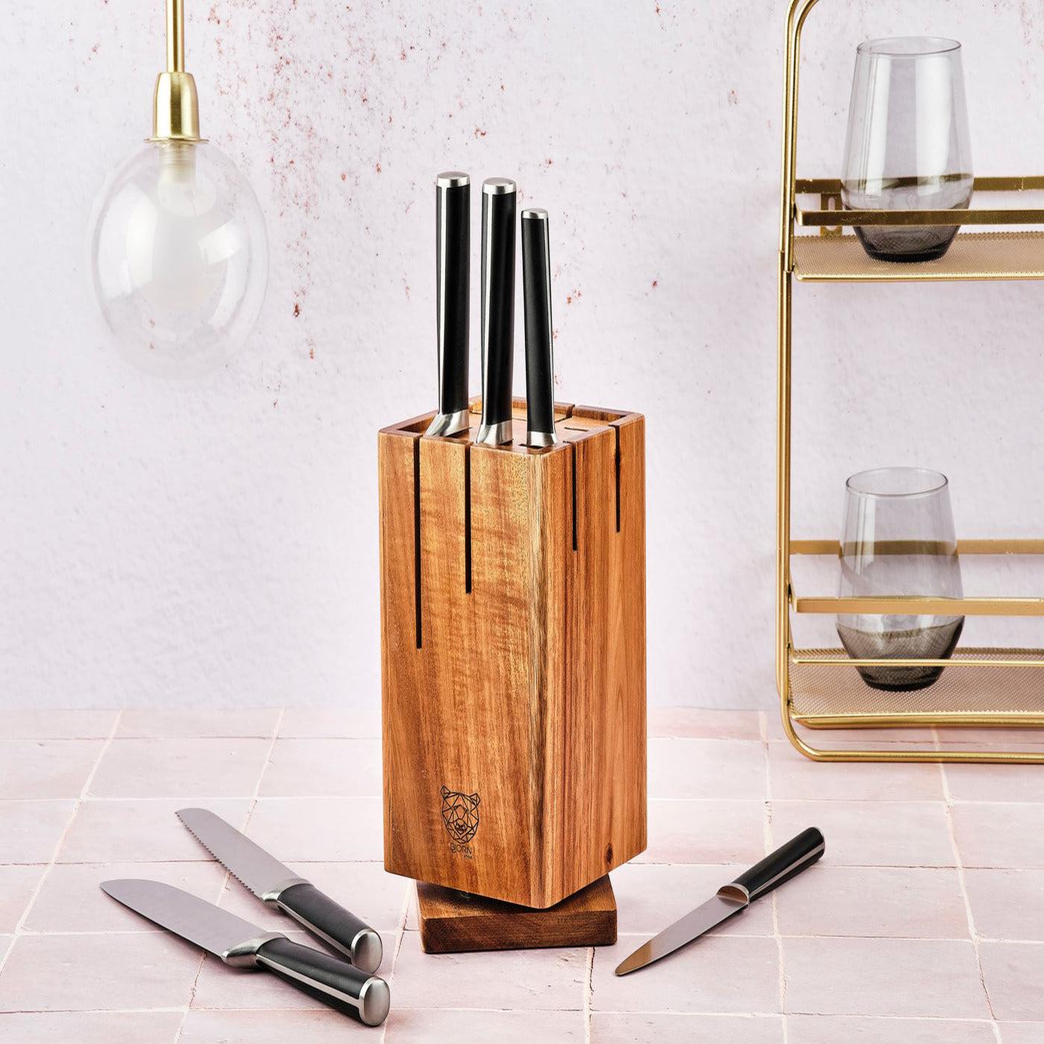 Voir la diapositive 2 : BJORN Bloc couteaux de cuisine jona skagen - 7 pièces