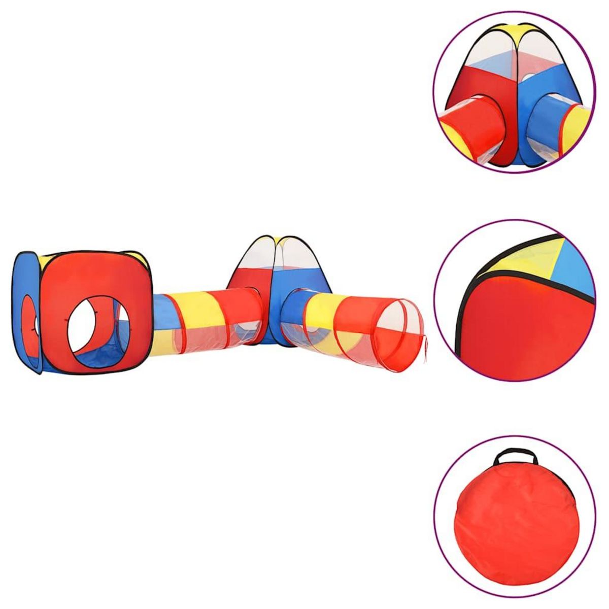 VIDAXL Tente de jeu pour enfants avec 250 balles Multicolore