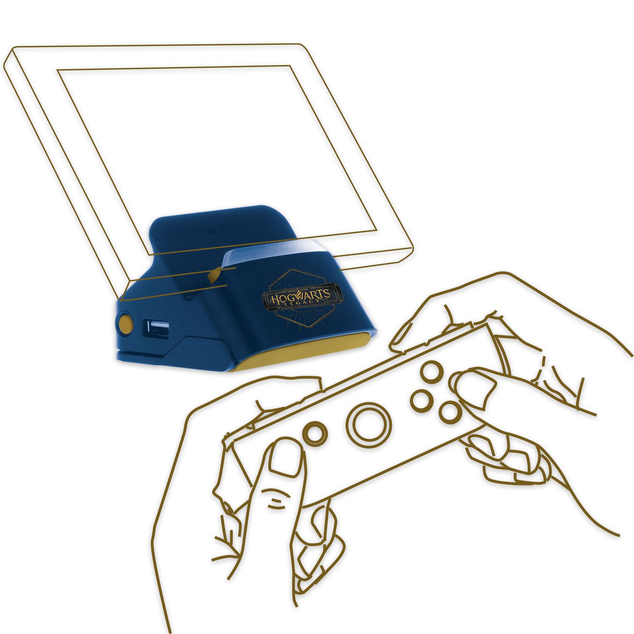 Voir la diapositive 3 : Support recharge + Connexion Hogwarts Legacy Nintendo Switch