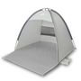 Voir la diapositive 2 : VIDAXL Tente de plage 3 personnes gris impermeable