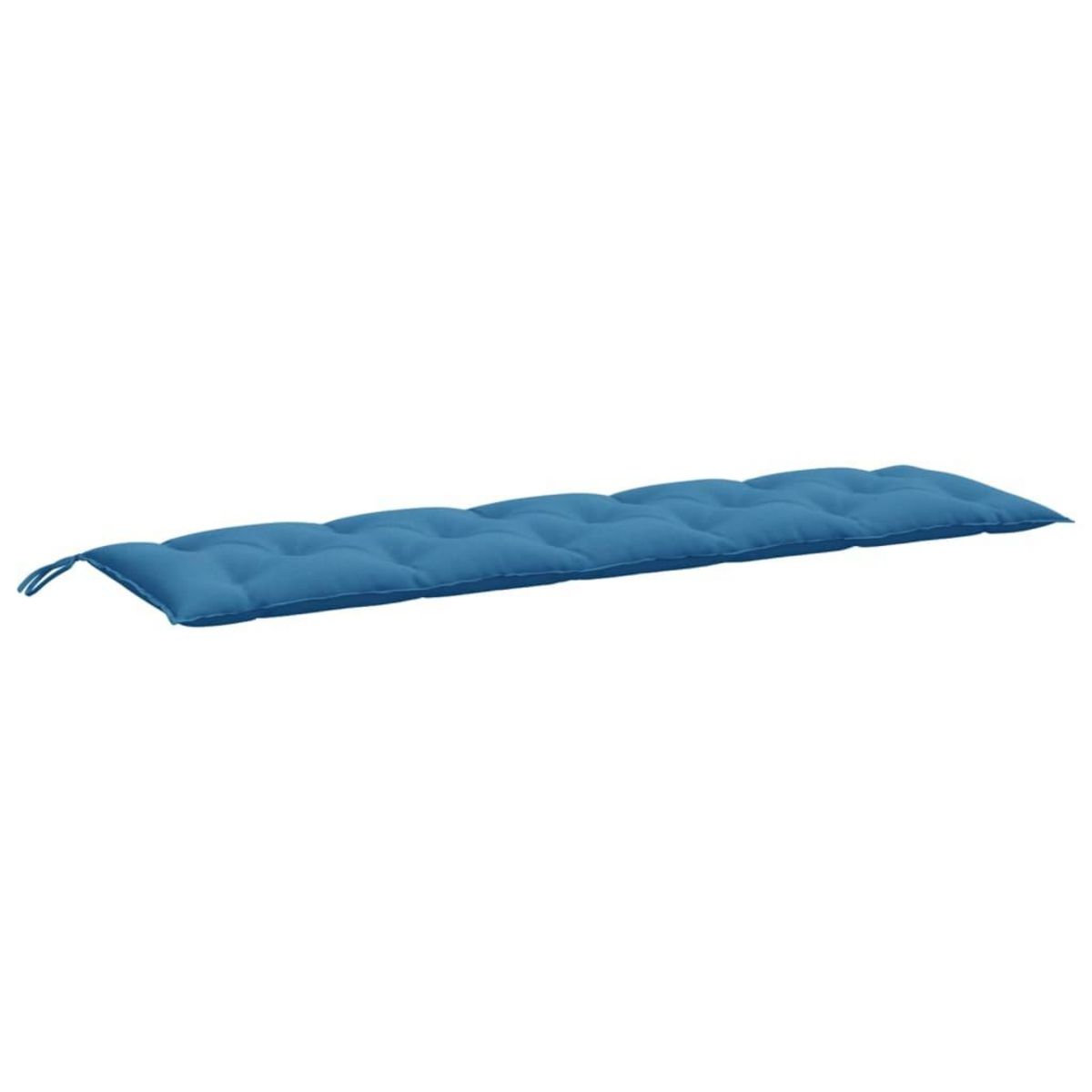 VIDAXL Coussins de banc de jardin lot de 2 bleu melange tissu