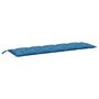 Voir la diapositive 5 : VIDAXL Coussins de banc de jardin lot de 2 bleu melange tissu