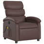 Voir la diapositive 3 : VIDAXL Fauteuil de massage inclinable Marron Similicuir
