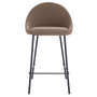 Voir la diapositive 2 : Rendez vous déco Lot de 2 chaises pour îlot central 65 cm en cuir synthétique marron-Misty