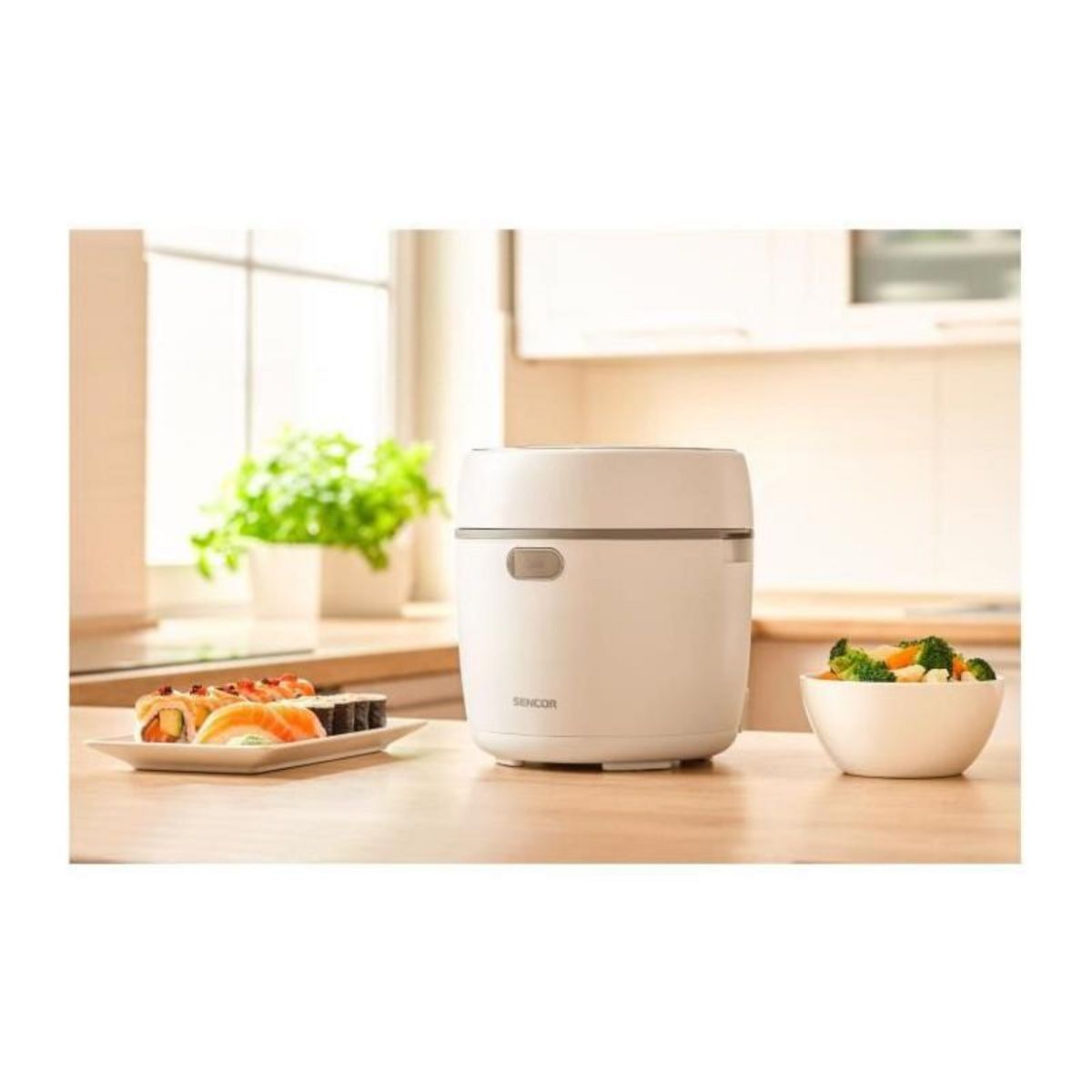 SENCO Cuiseur a riz - SENCOR - SRM 0670WH - 350 W - 0,6 L - Blanc