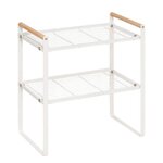 FIVE Étagère de Cuisine 2 Niveaux  Balm  33cm Blanc