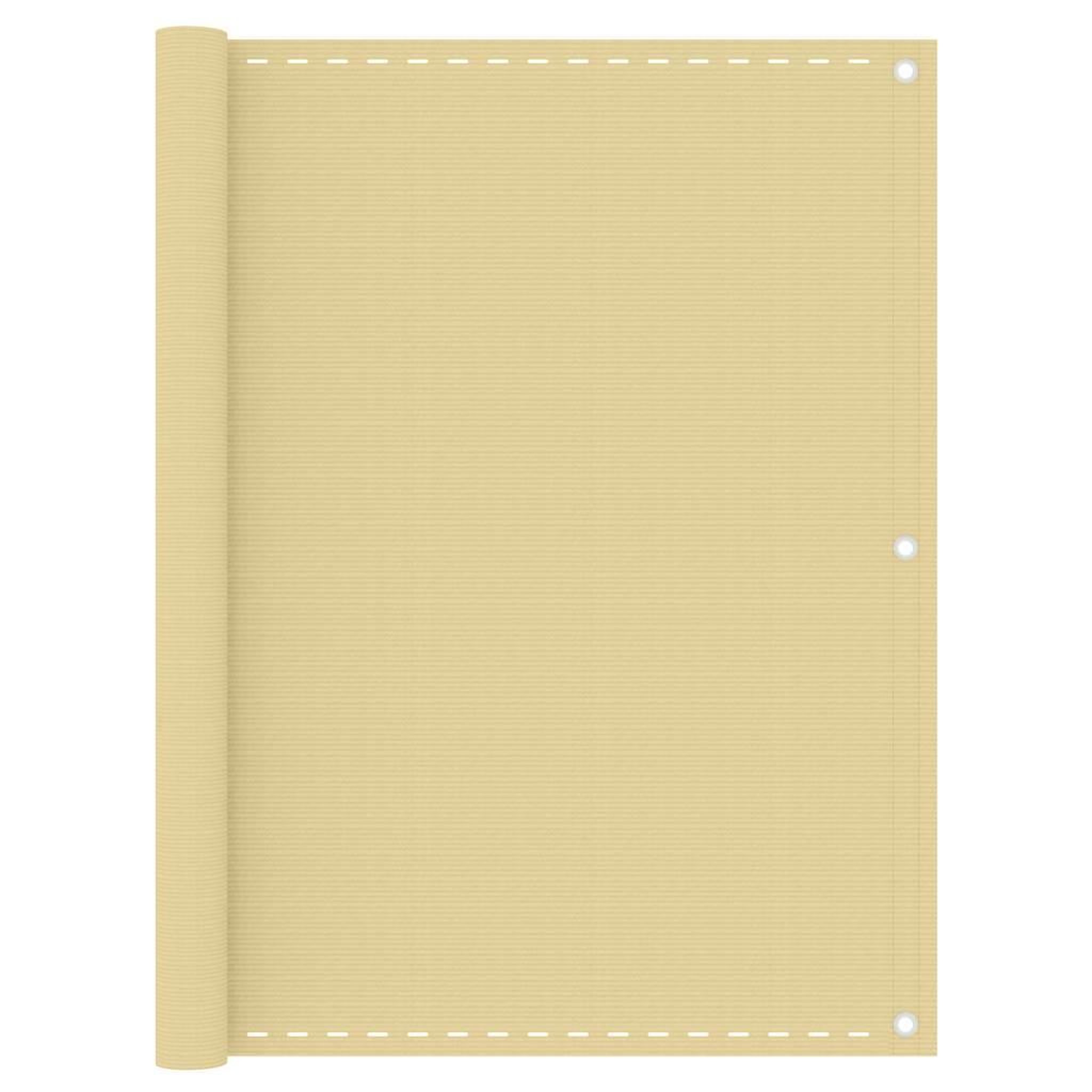 VIDAXL Ecran de balcon beige 120x300 cm pehd