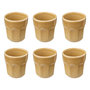 Voir la diapositive 1 : SECRET DE GOURMET Lot de 6 Tasses à Café  Roma  8cl Jaune