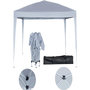 Voir la diapositive 4 : Habitat et Jardin Tonnelle de jardin pliante  Svetlana 3  - 9 m² - 3 x 3 m - Blanc