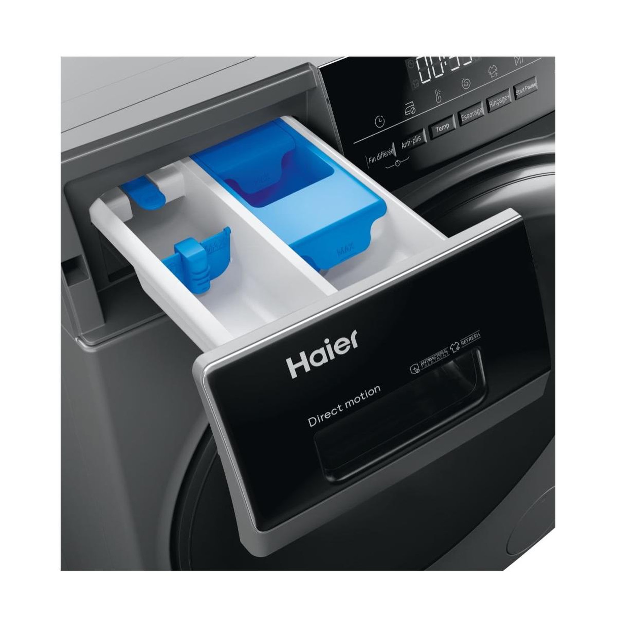 Voir la diapositive 6 : HAIER Lave-linge séchant 8/5kg 1400 trs/min silver grey - hwd80-b14939s8fr