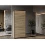 Voir la diapositive 6 : Armoire 2 portes coulissantes 1 miroir L180 cm THIBAULT