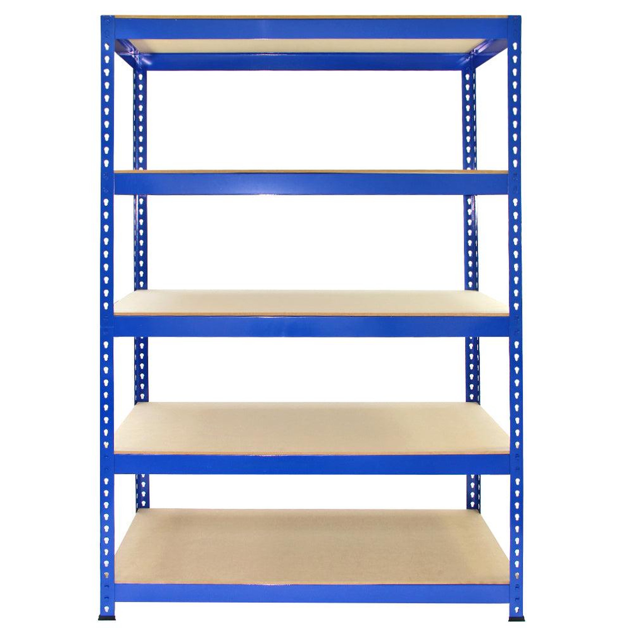Voir la diapositive 2 : MONSTER RACKING 10 rayonnages t-rax en acier bleu 120cm x 45cm x 180cm