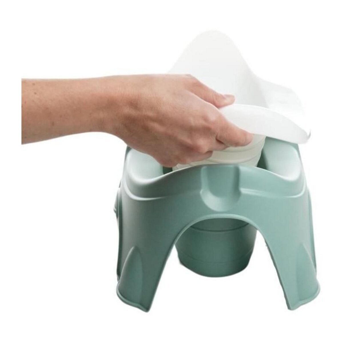 THERMOBABY Pot - THERMOBABY - IDEO - Vert Sauge - Avec écuelle amovible, ergonomique et robuste