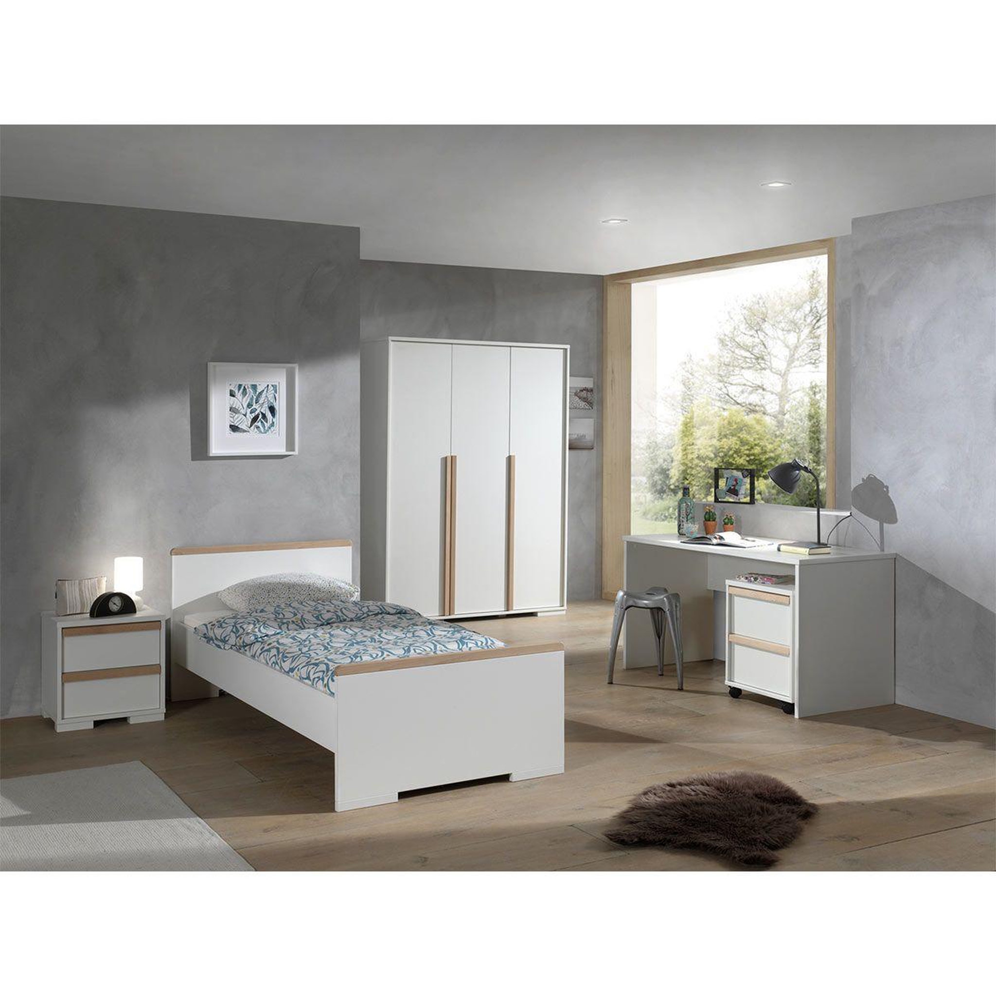 Voir la diapositive 1 : Paris Prix Chambre complète enfant 5p  london  blanc