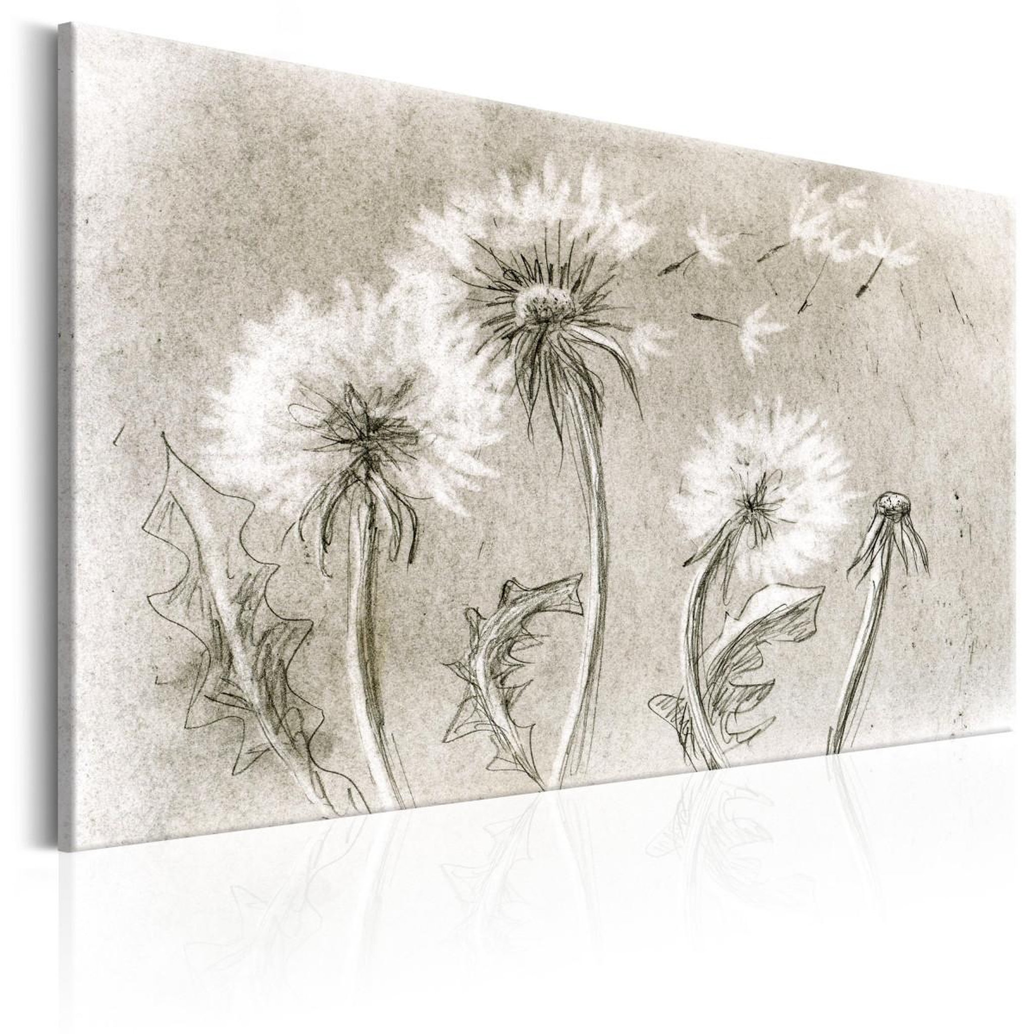 Voir la diapositive 1 : Paris Prix Tableau imprimé  dandelions pencil artwork