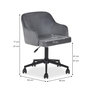 Voir la diapositive 5 : IDIMEX Chaise de bureau OLIVER en velours